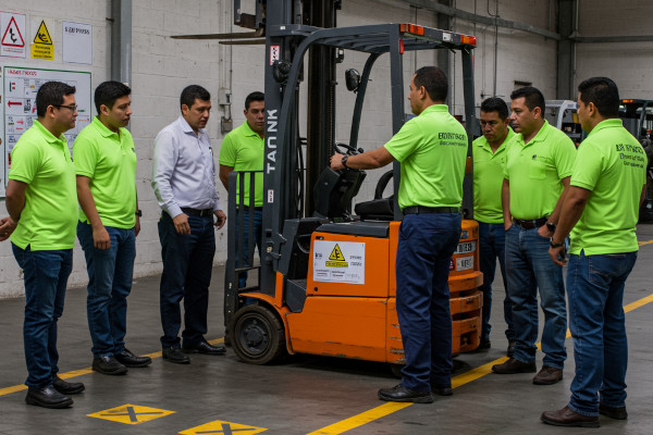 Manejo seguro de montacargas